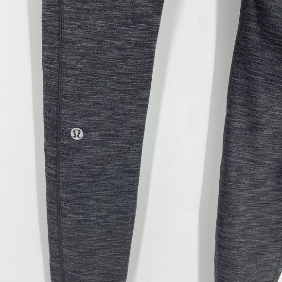Lululemon Speed Up Tight Full On Luxtreme Brushed 28" Heathered Black Size 4 - Picture 7 of 10